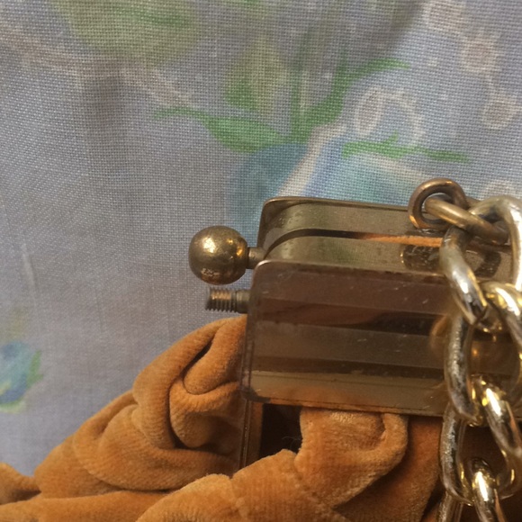 Vintage handmade velvet purse - Picture 3 of 5